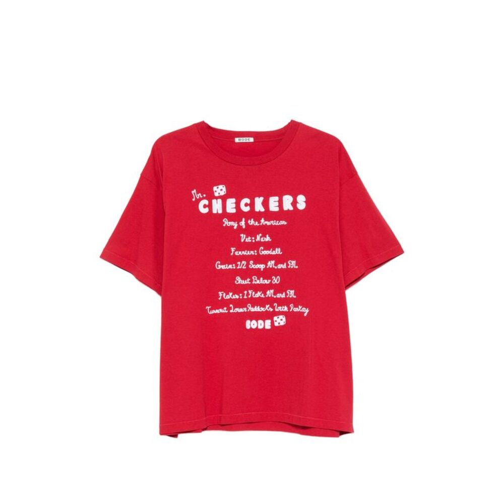 Bode Red T-Shirts & Vests - T-Shirts Men